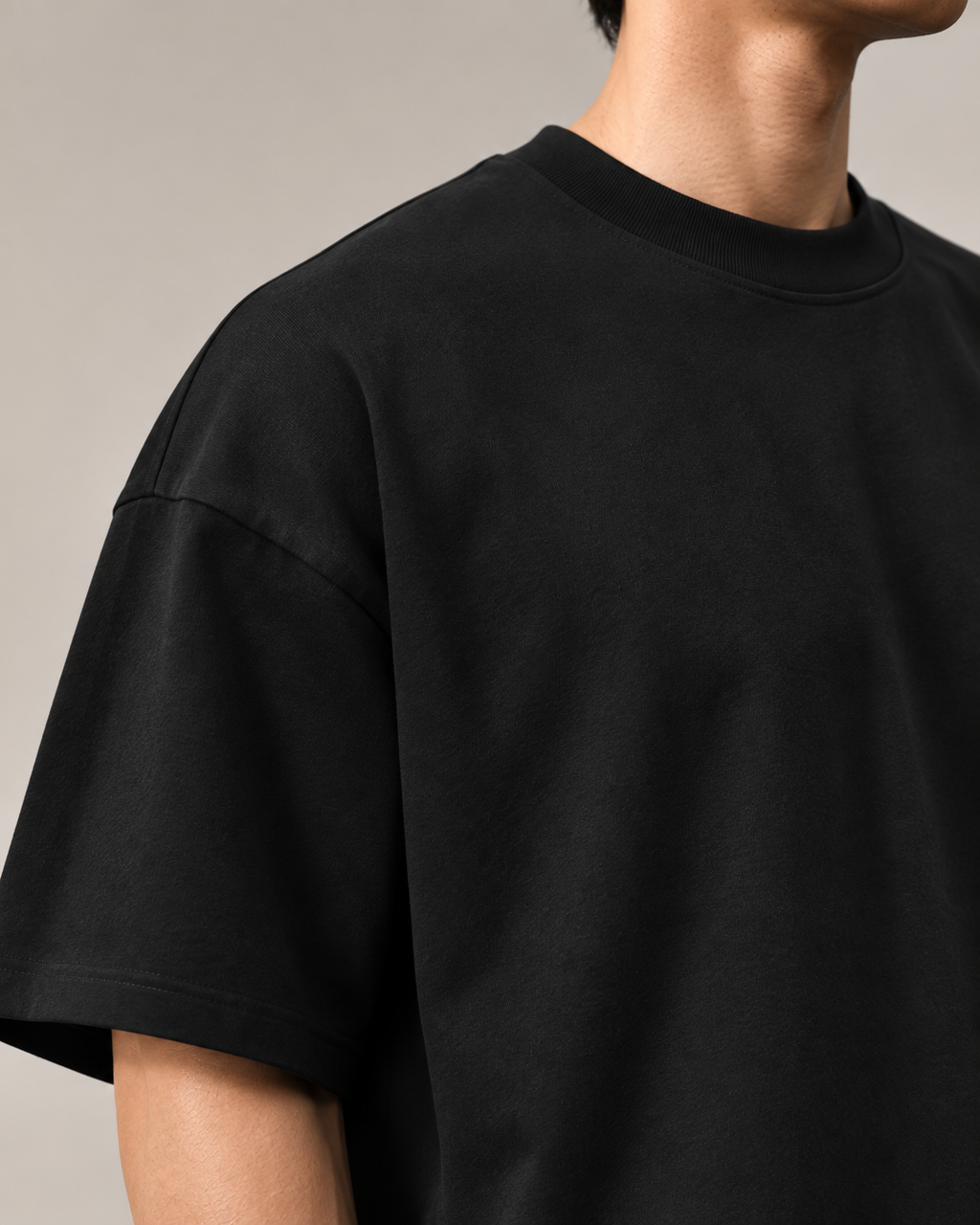 FOUNDATION Oversized Tee (Black - Unisex)