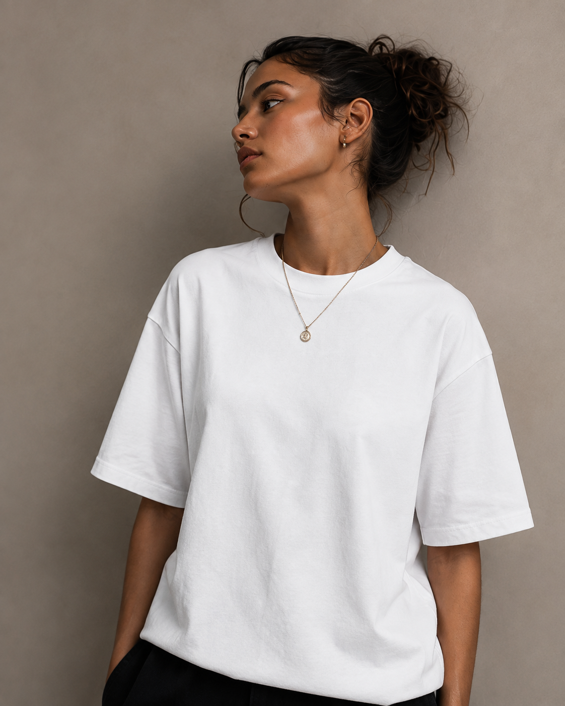 FOUNDATION Oversized Tee (White - Unisex)