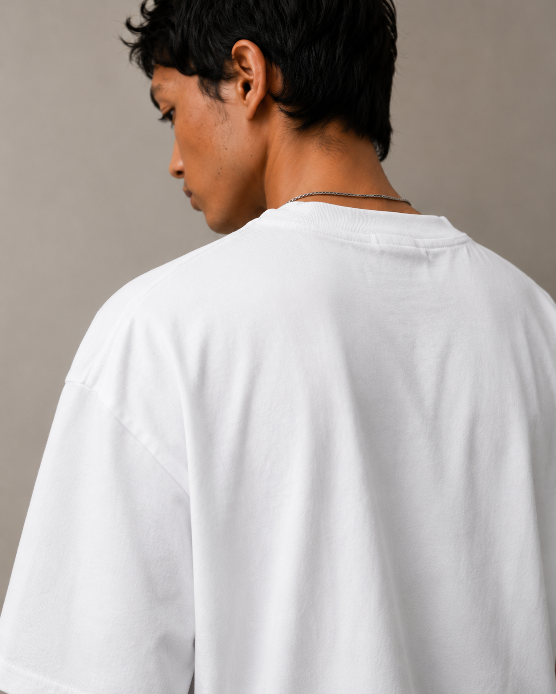 FOUNDATION Oversized Tee (White - Unisex)