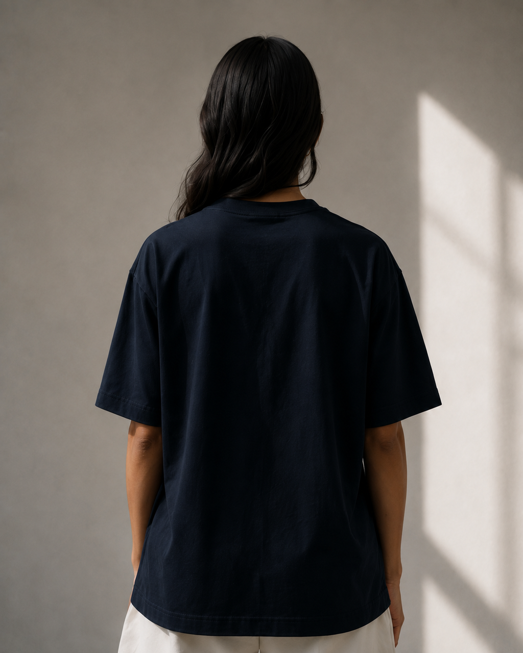 FOUNDATION Oversized Tee (Navy Blue - Unisex)