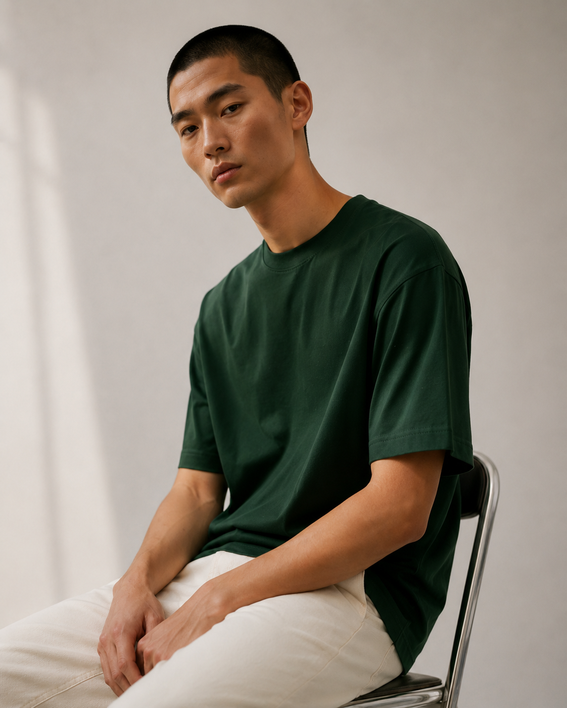 FOUNDATION Oversized Tee (Bottle Green - Unisex)